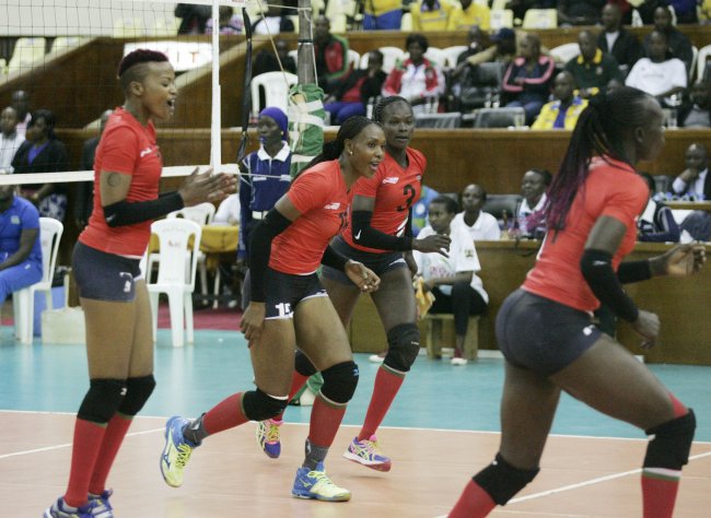 Kenya beat Rwanda in their second match of the Zone V qualifier. (Photo by Shutterspeed)